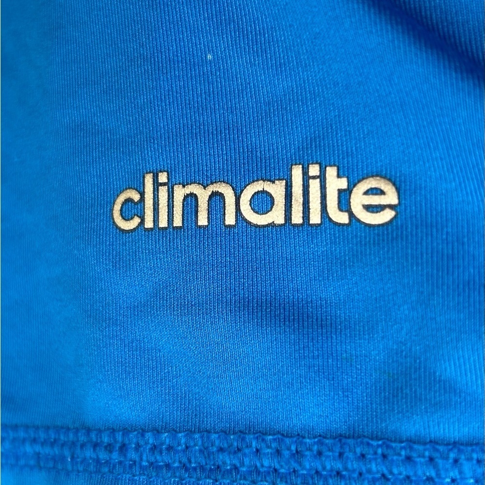 Adidas Techfit Climalite Fitted T Shirt Blue Mens Size 2XL Active Sporty Workout - Picture 6 of 11